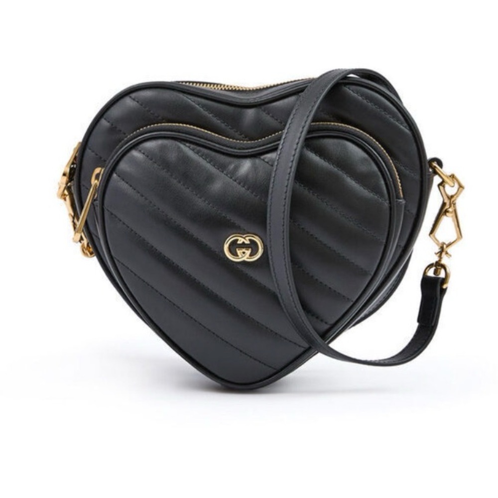 Gucci Interlocking GG Mini Heart Bag